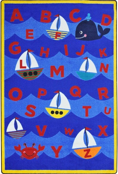 Joy Carpets Kid Essentials Sailor's Alphabet Multi